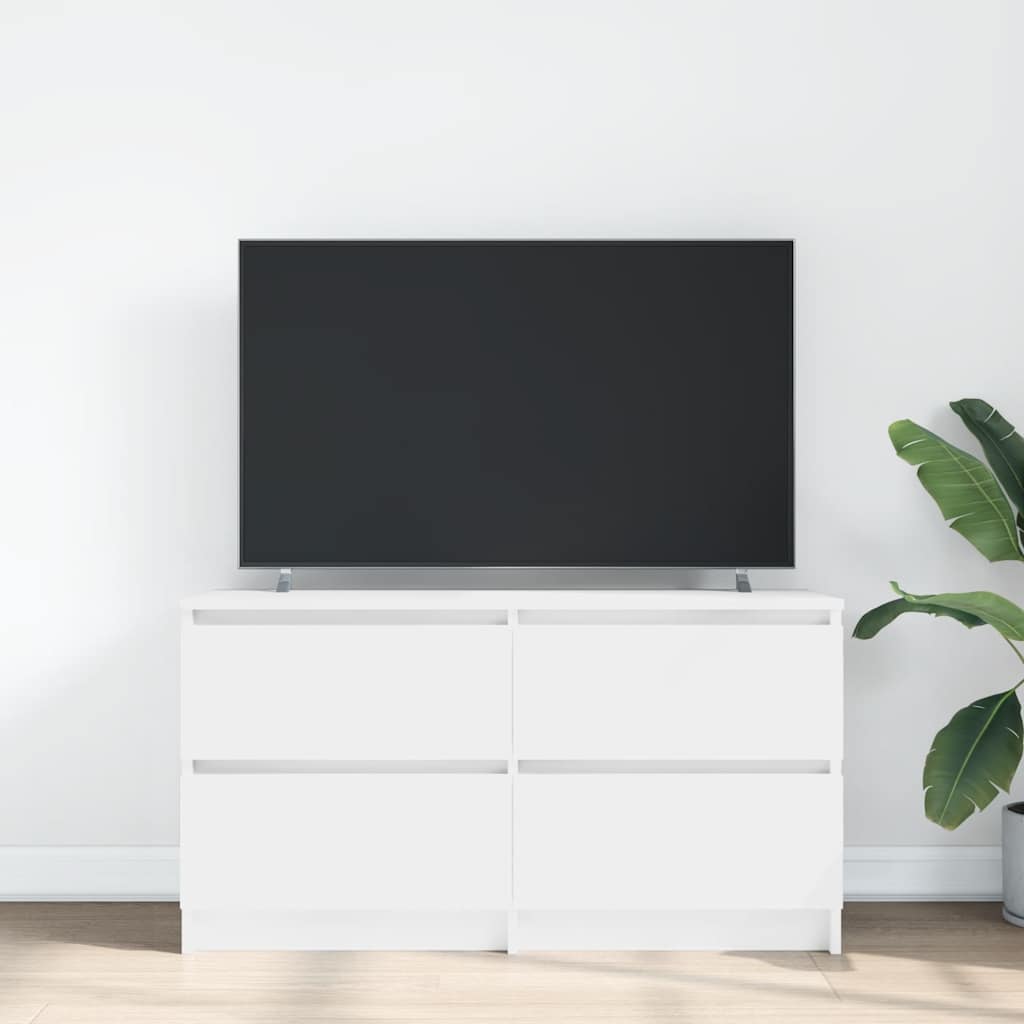 vidaXL TV Cabinet White 100x35x54 cm Engineered Wood