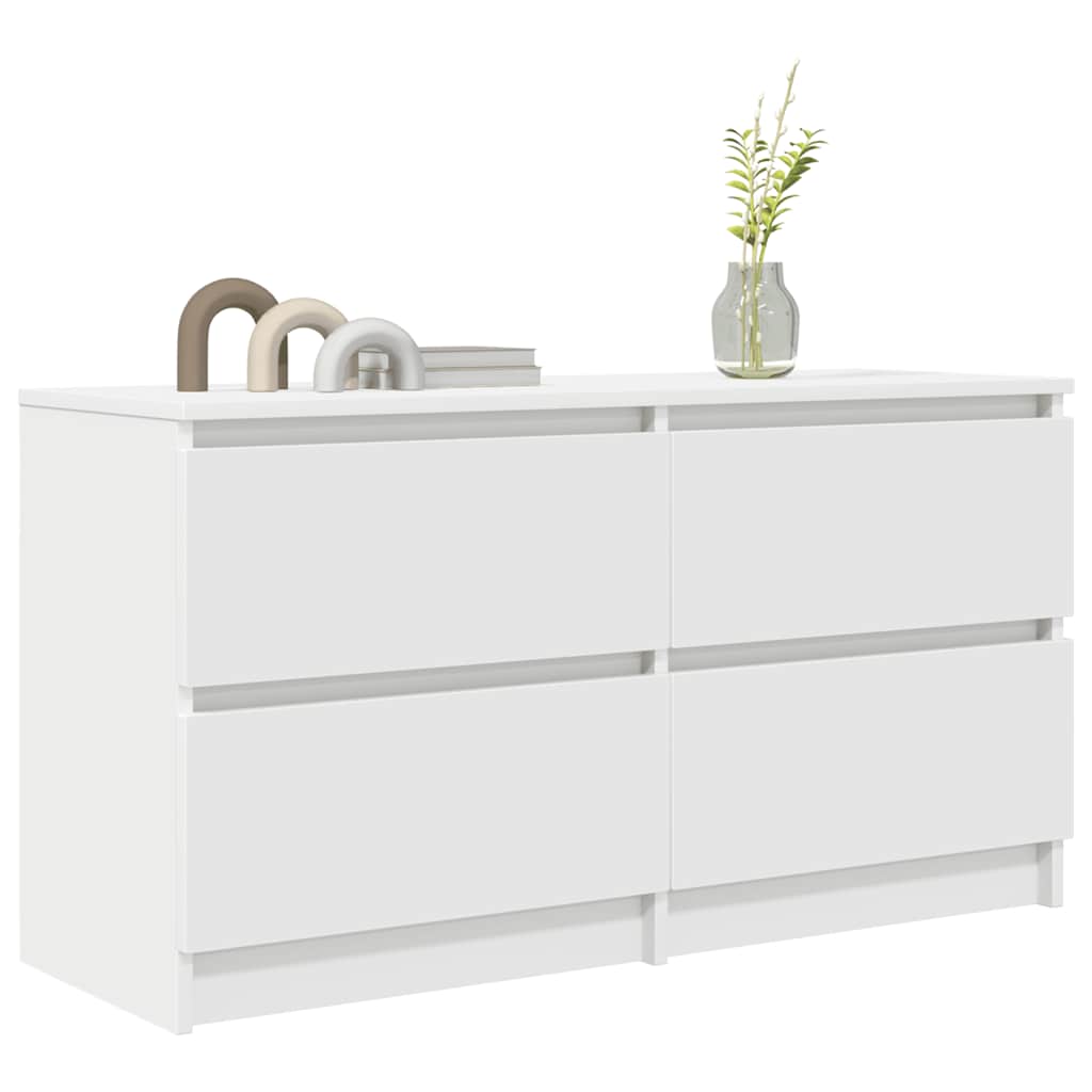 vidaXL TV Cabinet White 100x35x54 cm Engineered Wood