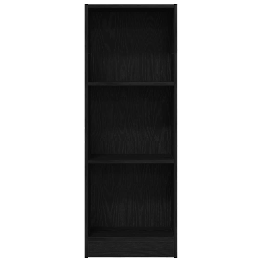 vidaXL Bookcase Black Oak 40x24x109 cm Engineered Wood