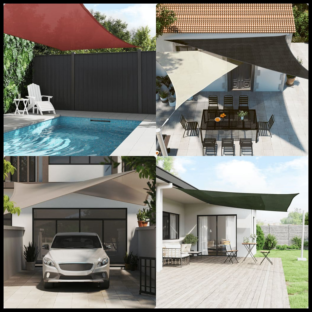 vidaXL Sunshade Sail 160 g/m² Trapezium Light Grey 3/4x3 m HDPE