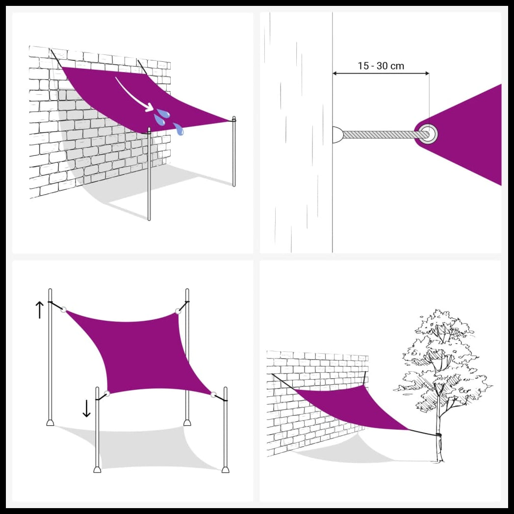 vidaXL Sunshade Sail 160 g/m² Trapezium Light Grey 3/4x3 m HDPE