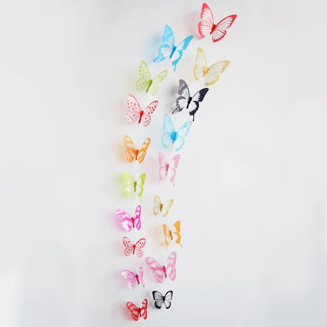 Crystal Butterflies 3d Wall Sticker