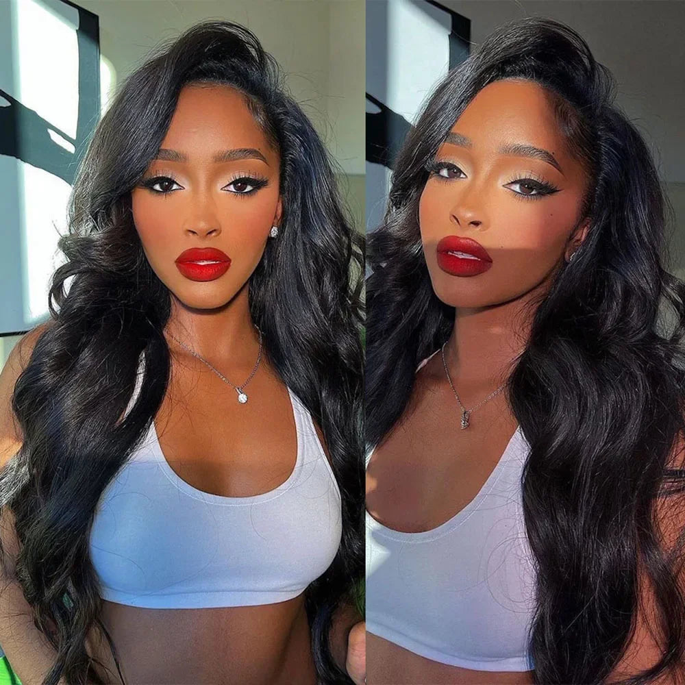 Body Wave 13x4 13x6 360 HD Transparent Lace Front Wigs Human Hair Wig For Women Brazilian 30 38 Inch Water Wave Lace Frontal Wig