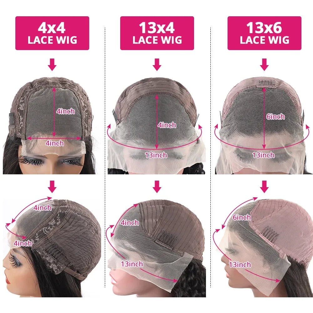 Smooth Straight 13x4 Lace Front Wigs Human Hair 13x6 Transparent Lace Frontal Wigs Human Hair PrePlucked 4x4 Lace Wigs For Women