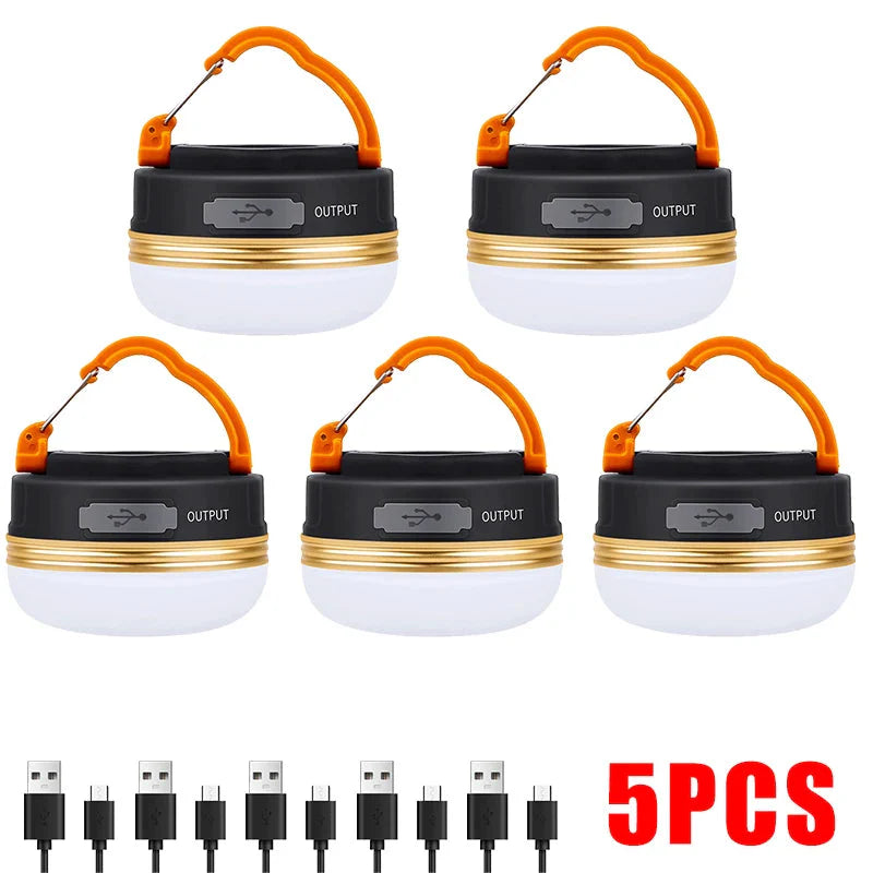 High Power Camping Lantern Tents Lamp USB Rechargeable
