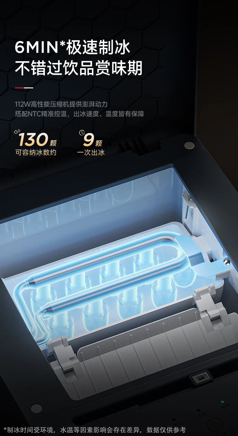Ice Machine Home Office Fully Automatic MINI Commercial Mini Home Solid Ice Cube Machine Cafeteras Small Appliances
