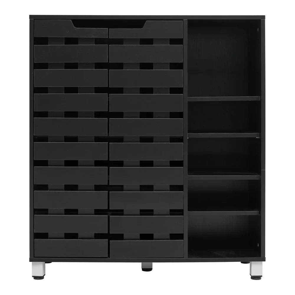 Black Shoe Cabinet 5-Tier