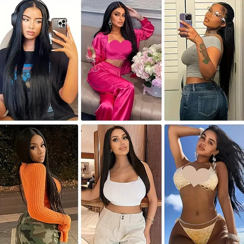 Bone Straight 13x4 Lace Front Wig 13x6 Transparent Brazilian 180% Straight Human Hair Wigs For Women 4x4 HD Lace Closure Wig