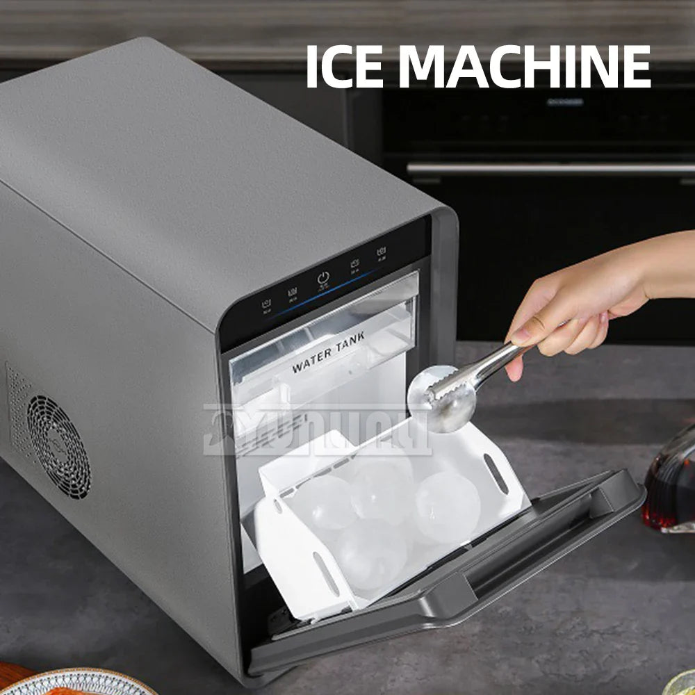 Commercial Spherical Ice Maker Portable Whisky Ice Maker Countertop Home Appliance Bar Cafeteria Fabricante De Gelo