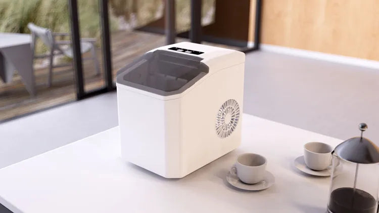 Household One-key Operation Stainless Steel Plastic Small Ice Maker Commercial Simple Operation