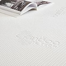 7cm (3inch) Memory Foam Mattress Topper Enhancer Overlay Dual-Layer Back Pain Relief, Includes  Zip Removable Washable Cover