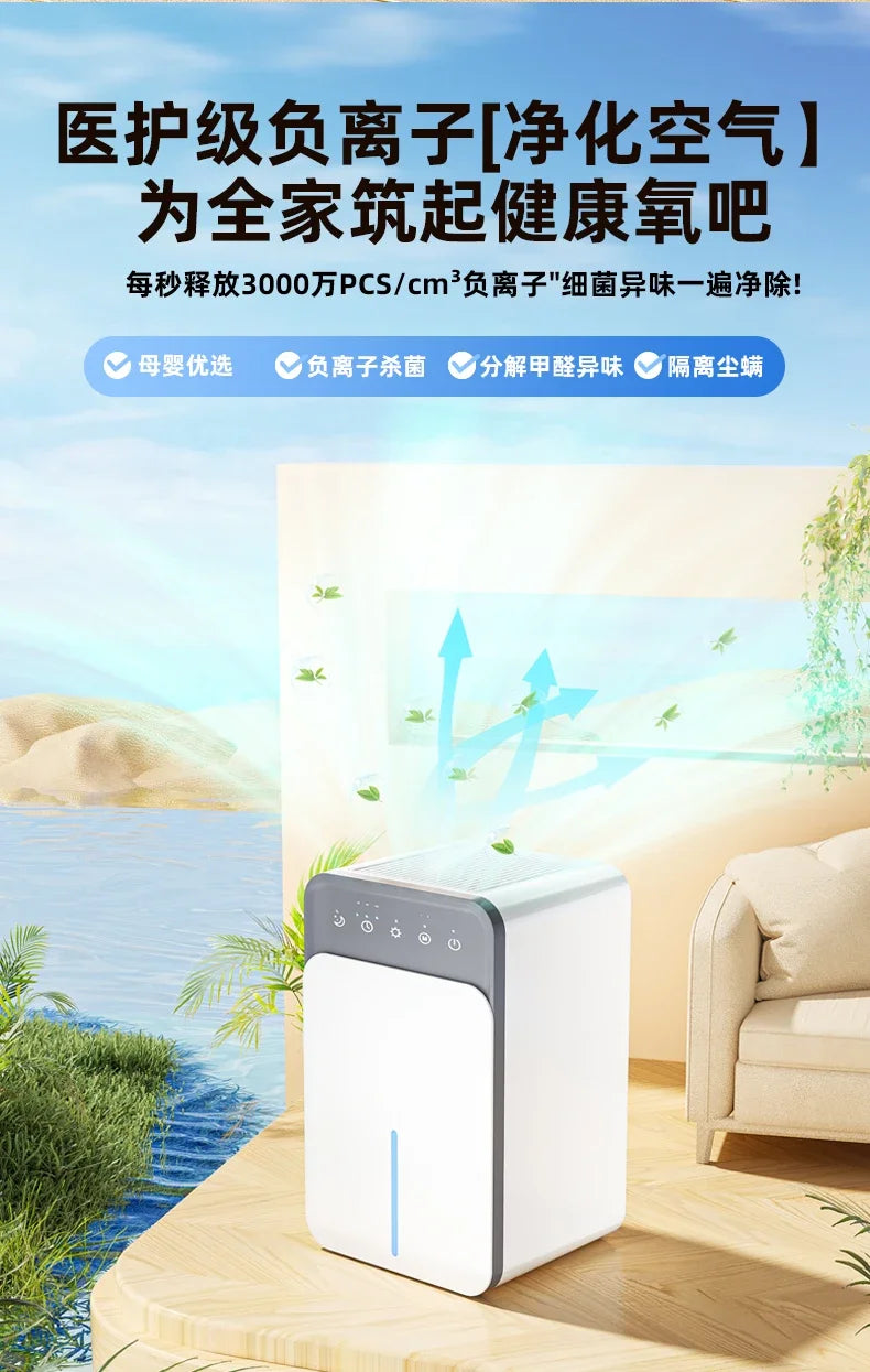 Dehumidifier - Household. Silent. Dehumidification. Indoor. Moisture Absorption. Dehumidifier. Air Drying. Return to the South.