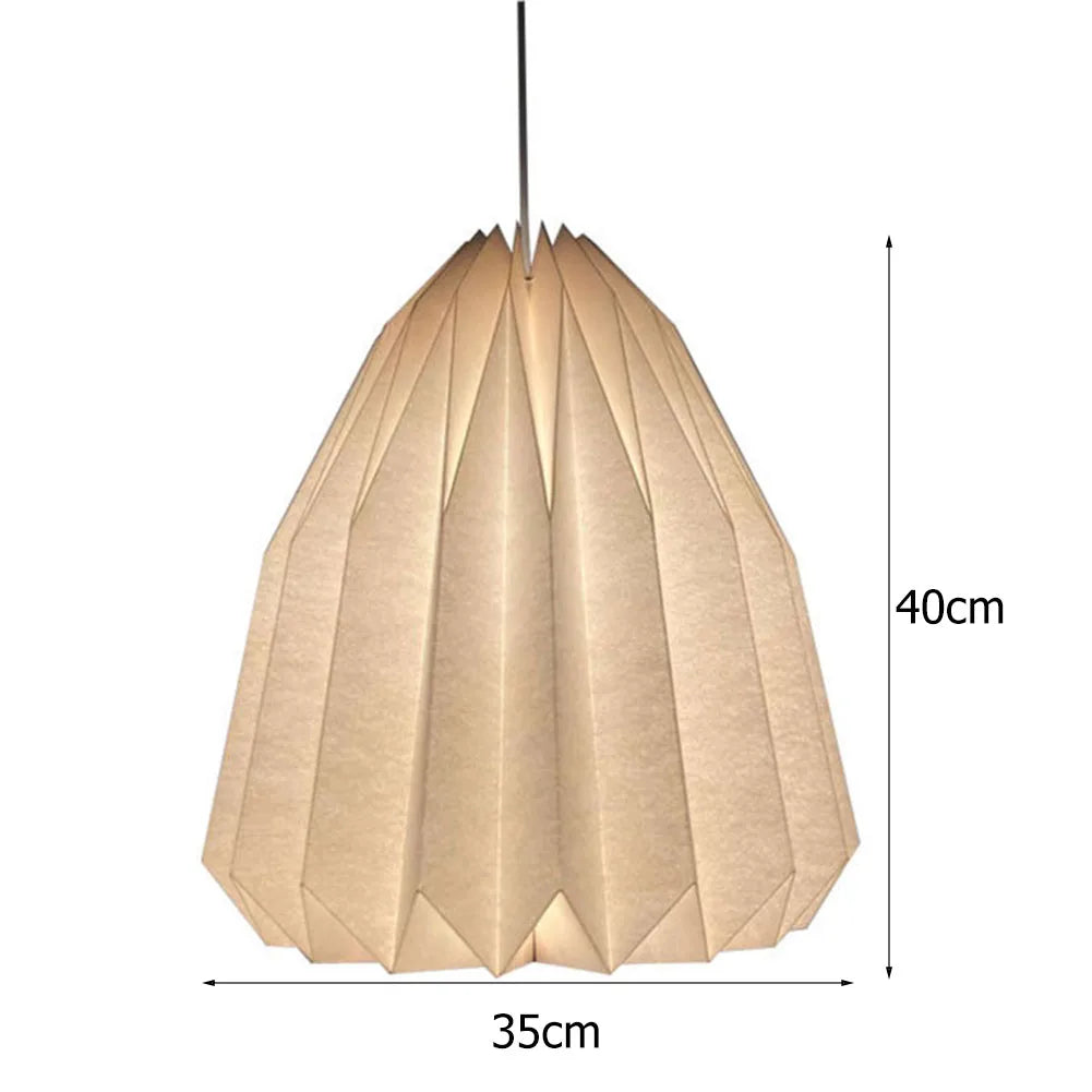 Hanging Lamp Cover Nordic Style Chandelier Lamp Shade Creative Folding Decorative Pendant Light Shade for Living Room Decor