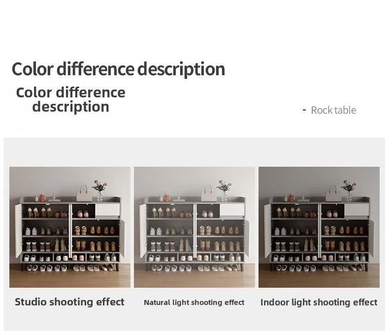 Corridor Shoe Cabinet At The Entrance of The Home Corridor Indoor Entrance Door Entrance Cabinet New Solid Wood Rack Shoe Shelf