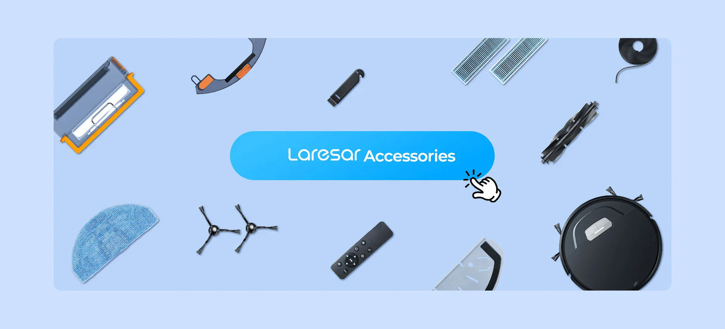 Laresar M3 Cordless Wet Dry Vacuum Cleaner Mop, Edge Cleaning 55min Auto Suction Floor Washer Self-Cleaning Smart Home Appliance