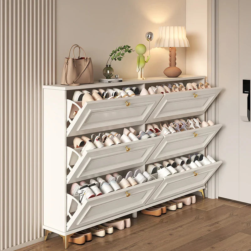 Entryway Vertical Shoe Rack Nordic Multilayer Design Ultra Thin Balcony Shoe Rack Shelf Narrow Meuble A Chaussure Hall Furniture