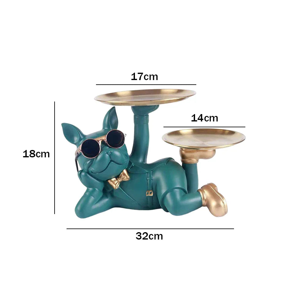 Bulldog Cool Sculpture Dog Ornament