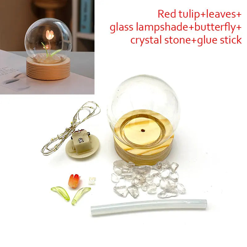 Mini Tulip Night Light Handmade DIY Materials