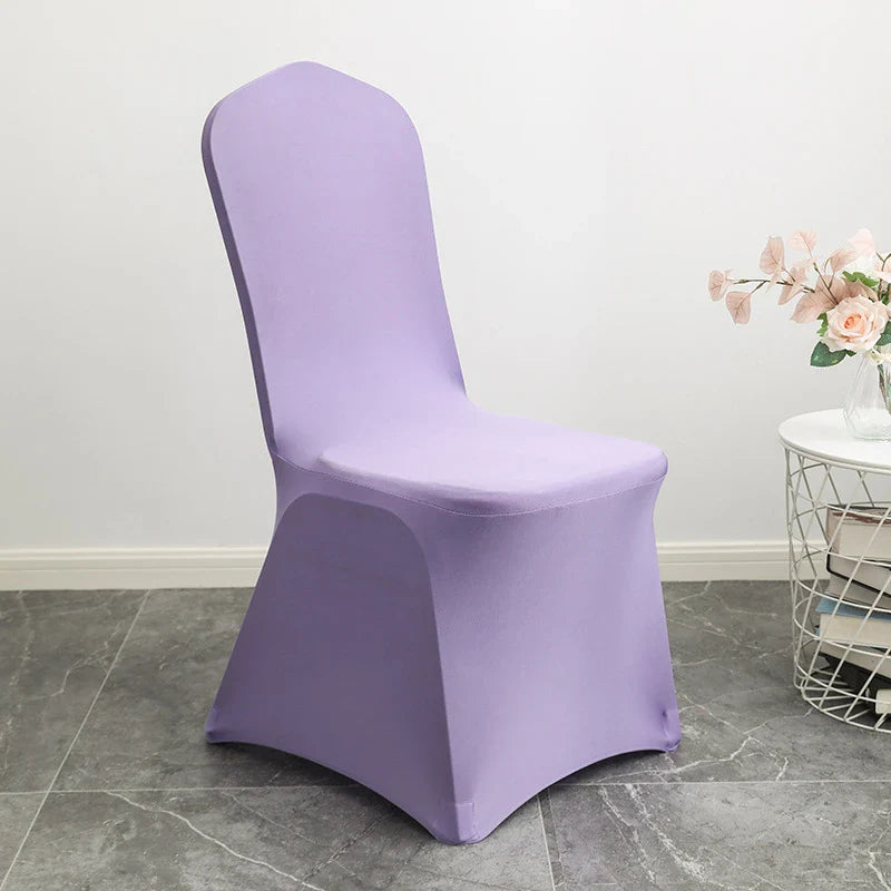 Grainbuds Wedding Dinning Chair Seat Covers High Stretch Solid Color Hotel Banquet Seat Cover Stretch Event Party Polyester Set