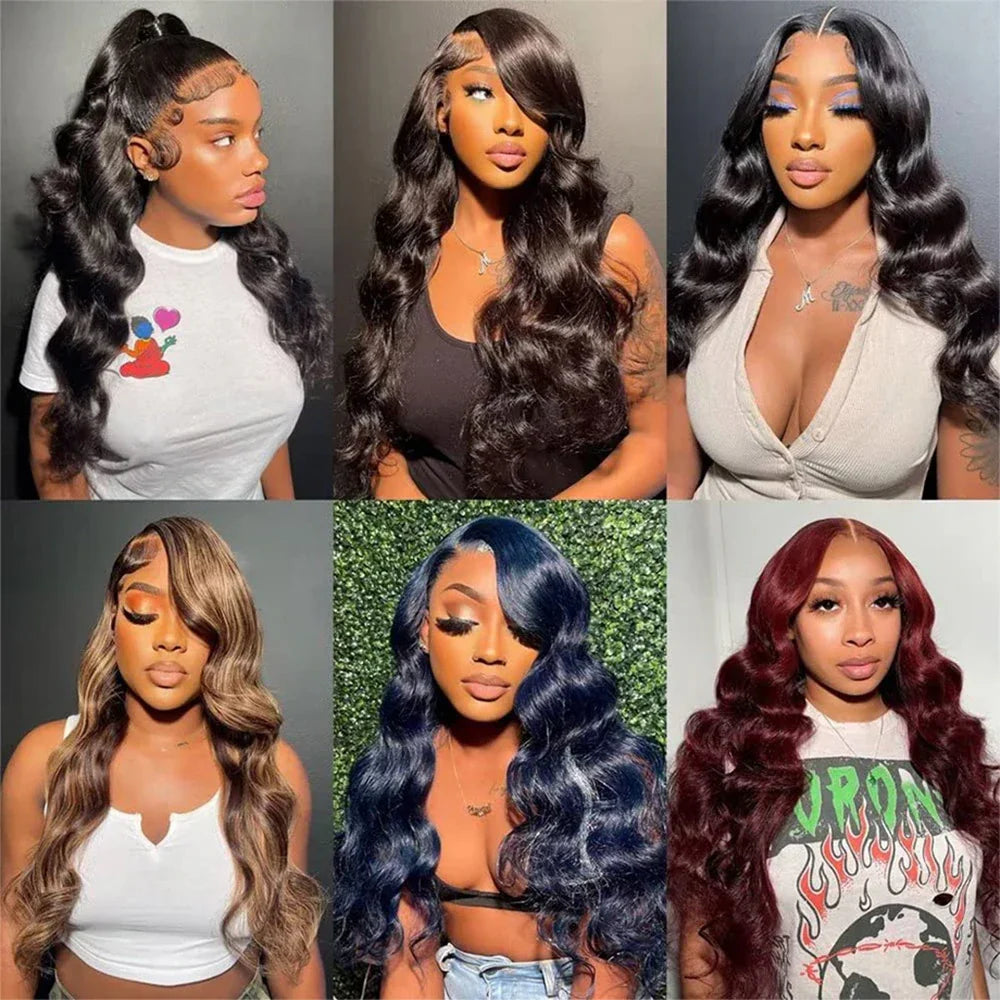 Jarin 180 Density 30 40 Inch 13x6 HD Transparent Lace Frontal Wigs Body Wave Human Hair 13x4 Lace Front Wig For Black Women