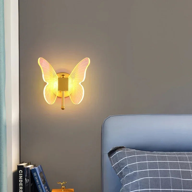 Modern Transparent Butterfly Ceiling Chandeliers Luxury Designer Pendant Lights