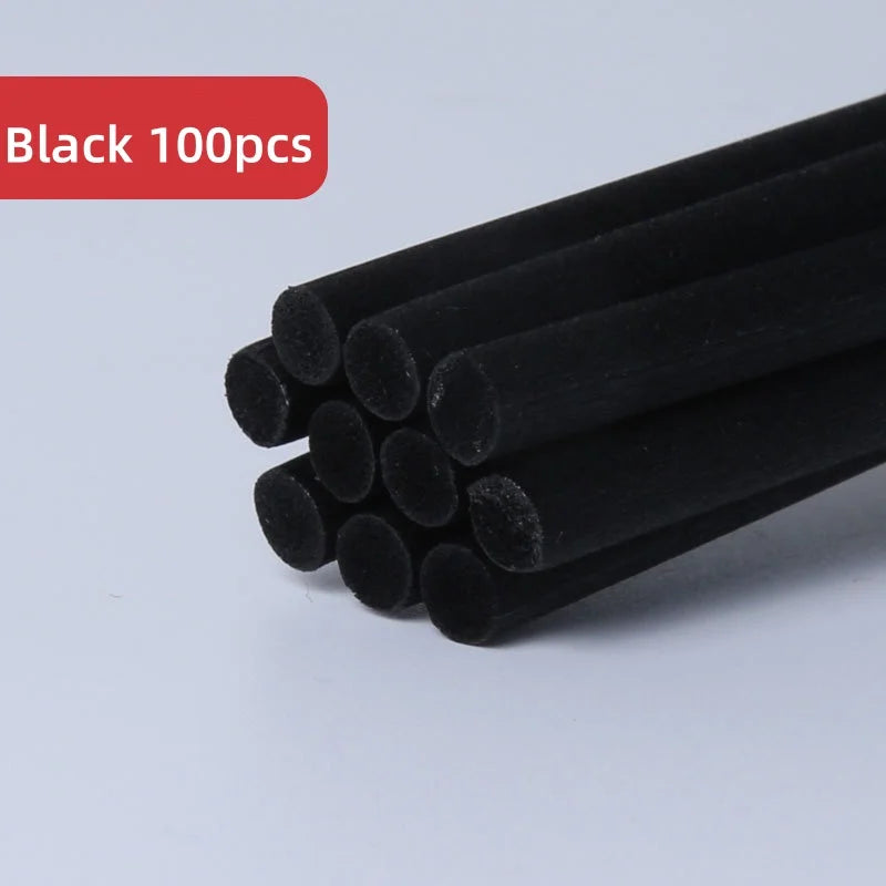 100Pcs Reed Diffuser Sticks Set 3mm 8inch Fiber Reed Diffuser Sticks Fragrance for Bedroom Office Bathroom Home