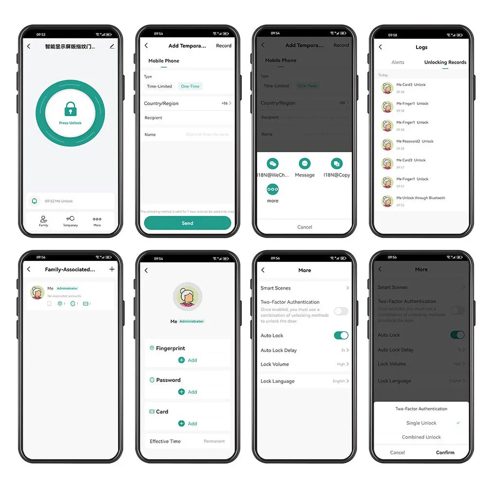 Waterproof Bluetooth  Fingerprint Access Controller, Touch Keypad, Door Opener System