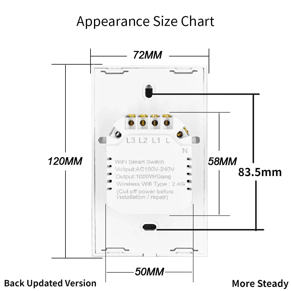 Touch Sensor LED Light Switches