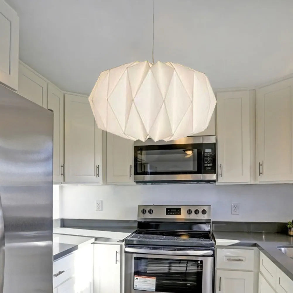 Hanging Lamp Cover Nordic Style Chandelier Lamp Shade Creative Folding Decorative Pendant Light Shade for Living Room Decor