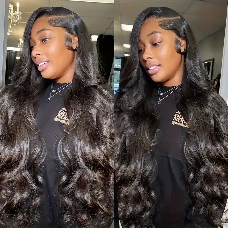Body Wave 13x4 13x6 360 HD Transparent Lace Front Wigs Human Hair Wig For Women Brazilian 30 38 Inch Water Wave Lace Frontal Wig