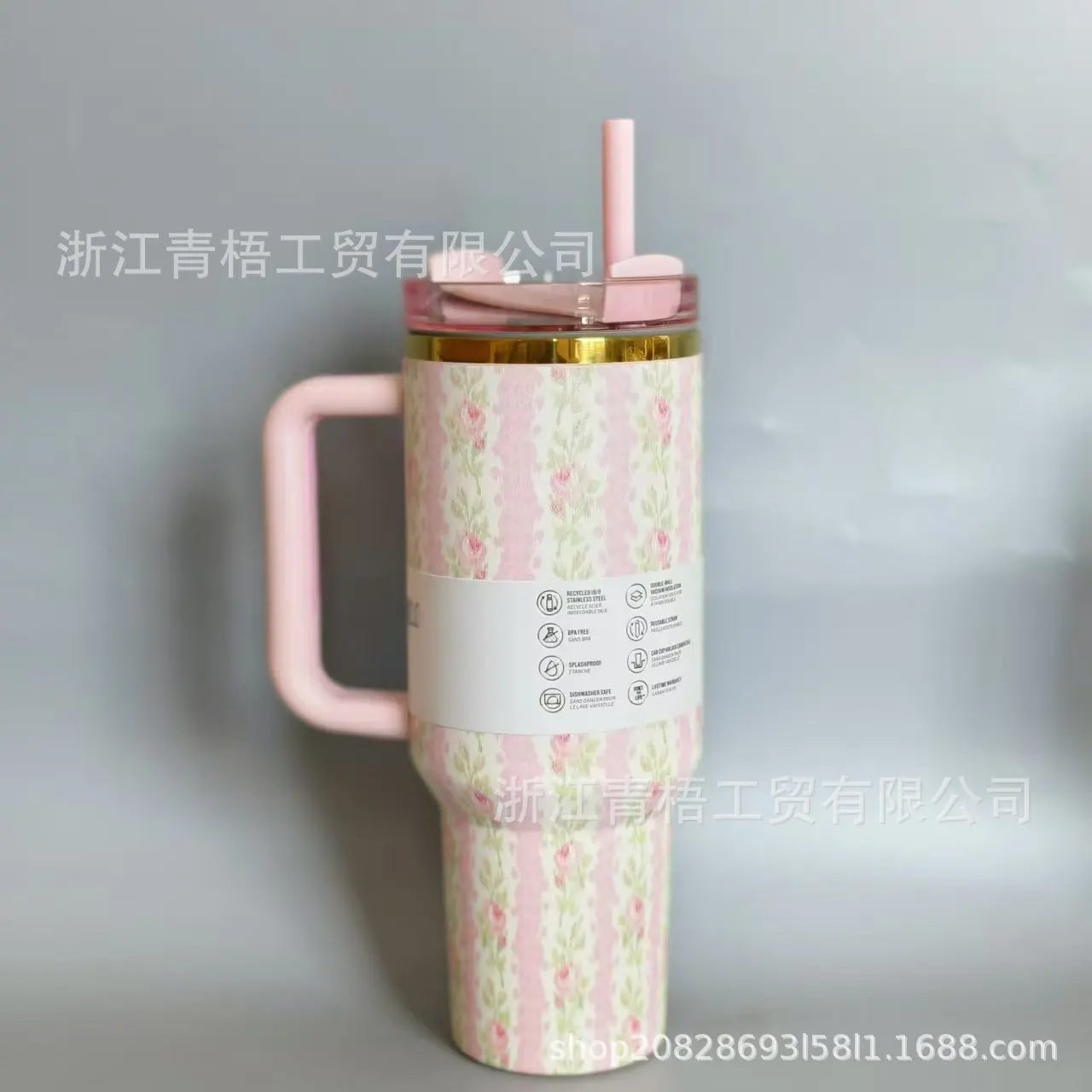 Big sale 40oz Thermal Coffee Cup with Straw Stainless Steel Vacuum Insulated Tumbler 40oz Thermal Iced Travel Cup for Outdoor