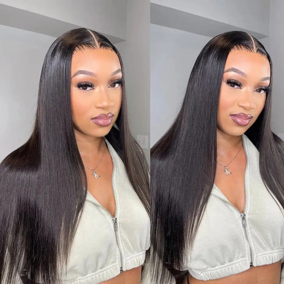 Straight Glueless Wigs Ready To Go Human Hair 4x6 5x5 Lace Closure Wig For Black Women 180% Brazilian Remy 13x4 Lace Front Wig