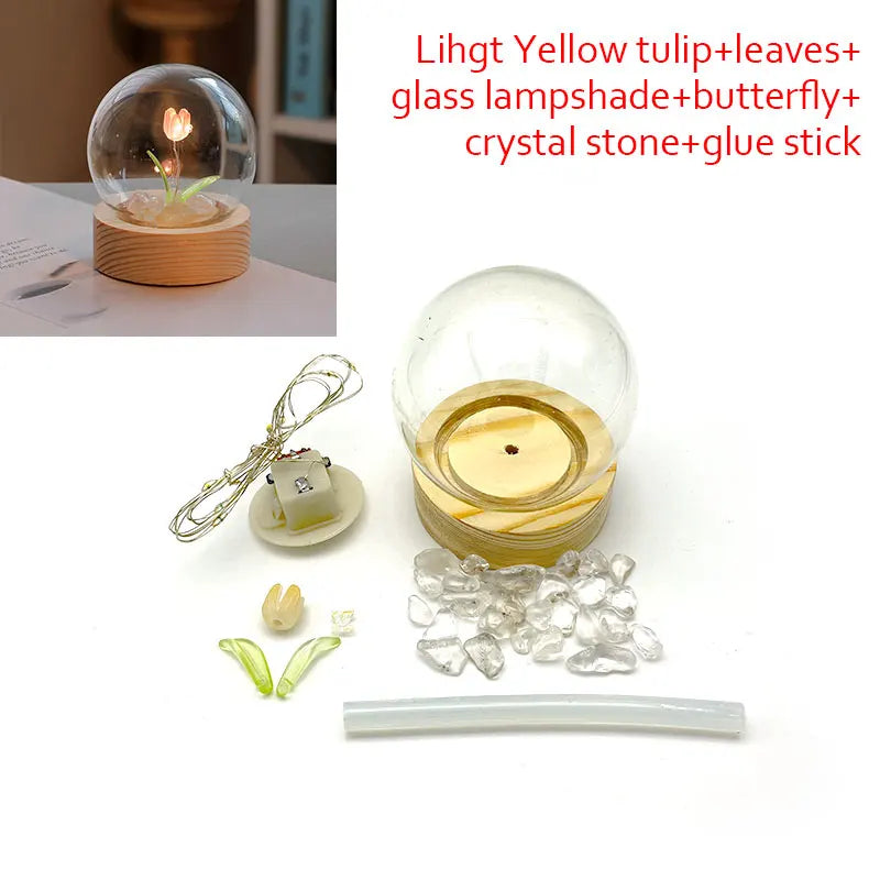 Mini Tulip Night Light Handmade DIY Materials