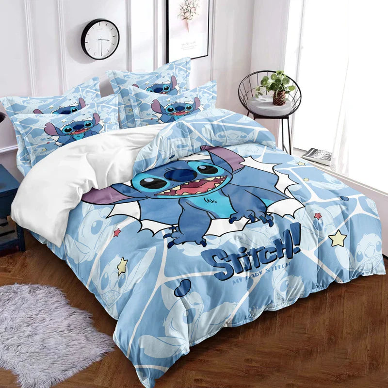 1 cartoon cute Stitch digital printed brushed down duvet cover,bedroom down comforter cover,bedding(No pillowcases,no quilt)