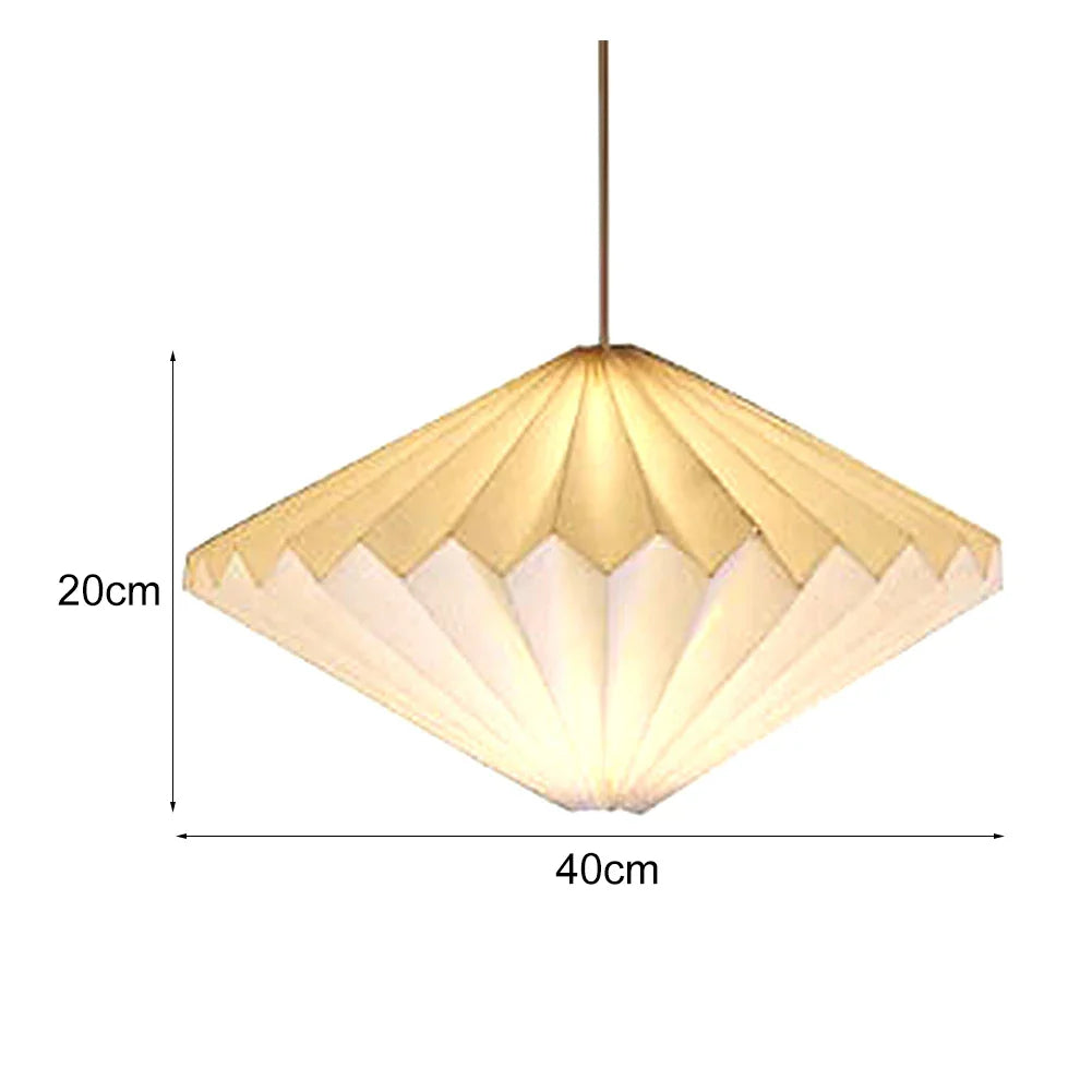 Hanging Lamp Cover Nordic Style Chandelier Lamp Shade Creative Folding Decorative Pendant Light Shade for Living Room Decor