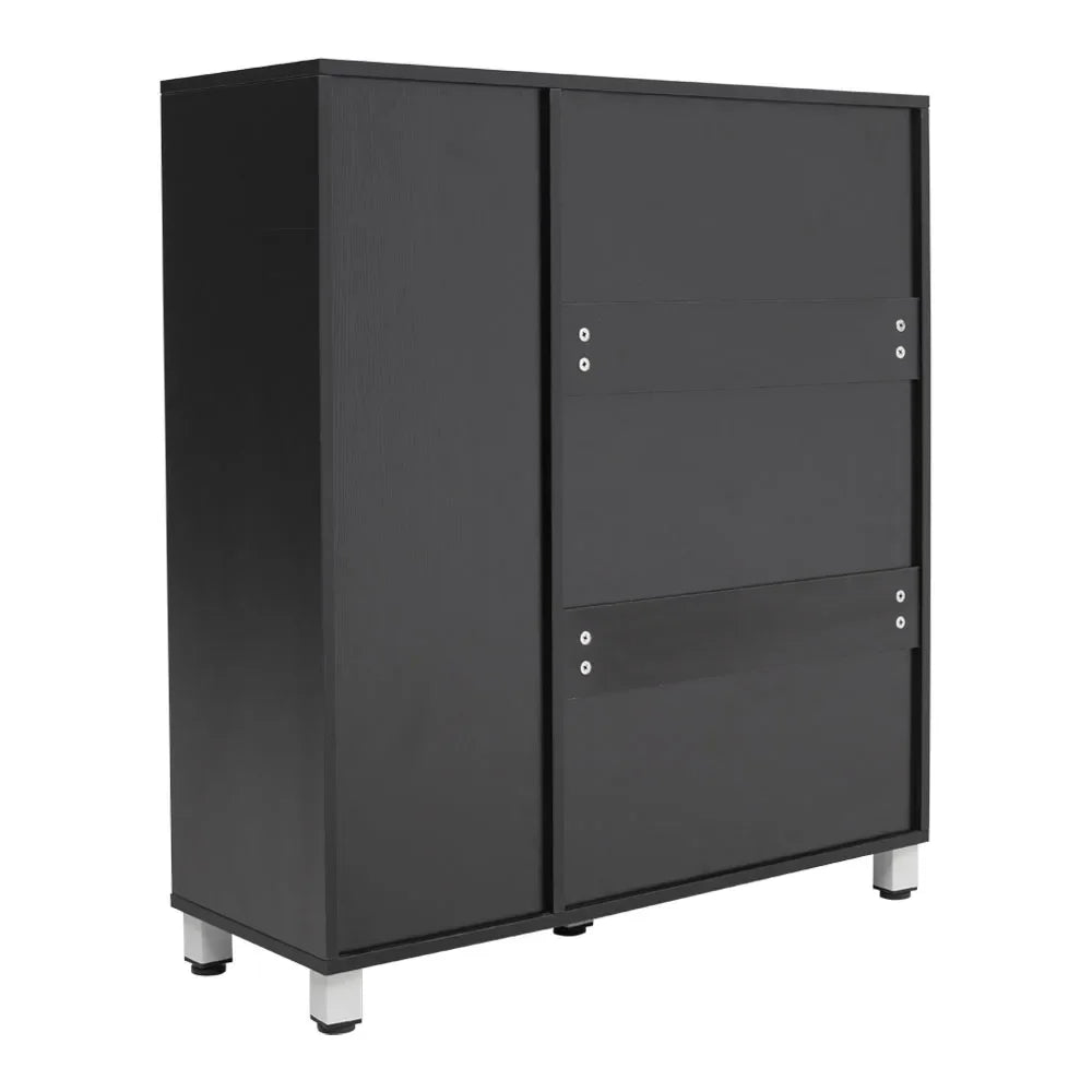 Black Shoe Cabinet 5-Tier
