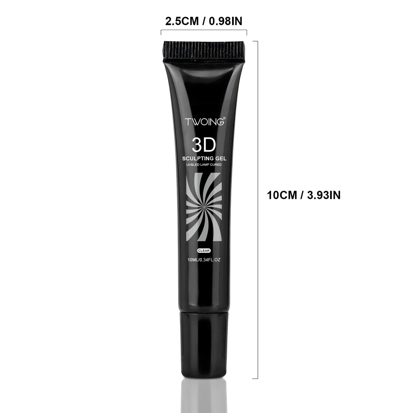 3pcs 3D Nail Art Gel - DIY Designs,Waterproof Sculpting gel,Waterproof Nail Art Design Gel for Intricate Carvings & Shapes 10ml