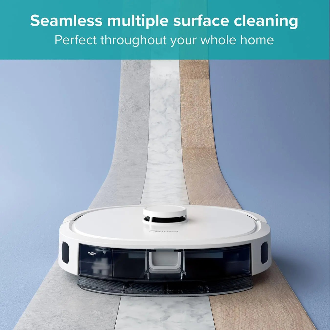 Midea M6 2-in-1 Robot Vacuum Cleaner and Mop Carpet Cleaner LiDAR Multi-Level Mapping Technology Powerful Suction