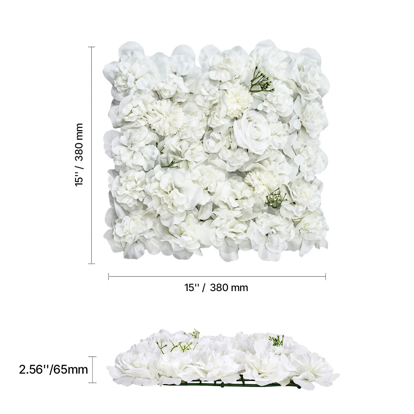 VEVOR Artificial Grass Wall Panels 3D Combination Greenery Boxwood Panel for Privacy Backdrop Wall Hedge Screen for Garden