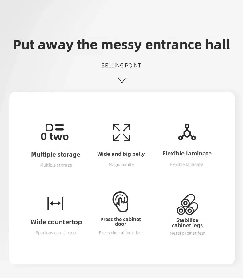 Corridor Shoe Cabinet At The Entrance of The Home Corridor Indoor Entrance Door Entrance Cabinet New Solid Wood Rack Shoe Shelf