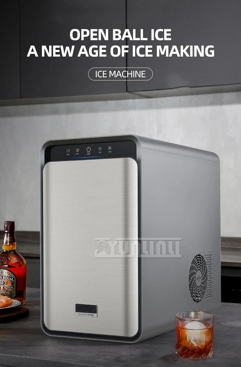Commercial Spherical Ice Maker Portable Whisky Ice Maker Countertop Home Appliance Bar Cafeteria Fabricante De Gelo