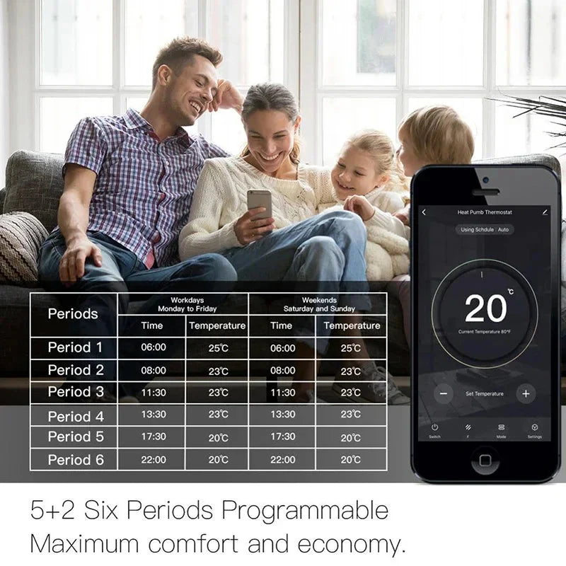 WiFi Smart Thermostat Temperature Controller for Water Electric Floor Heating