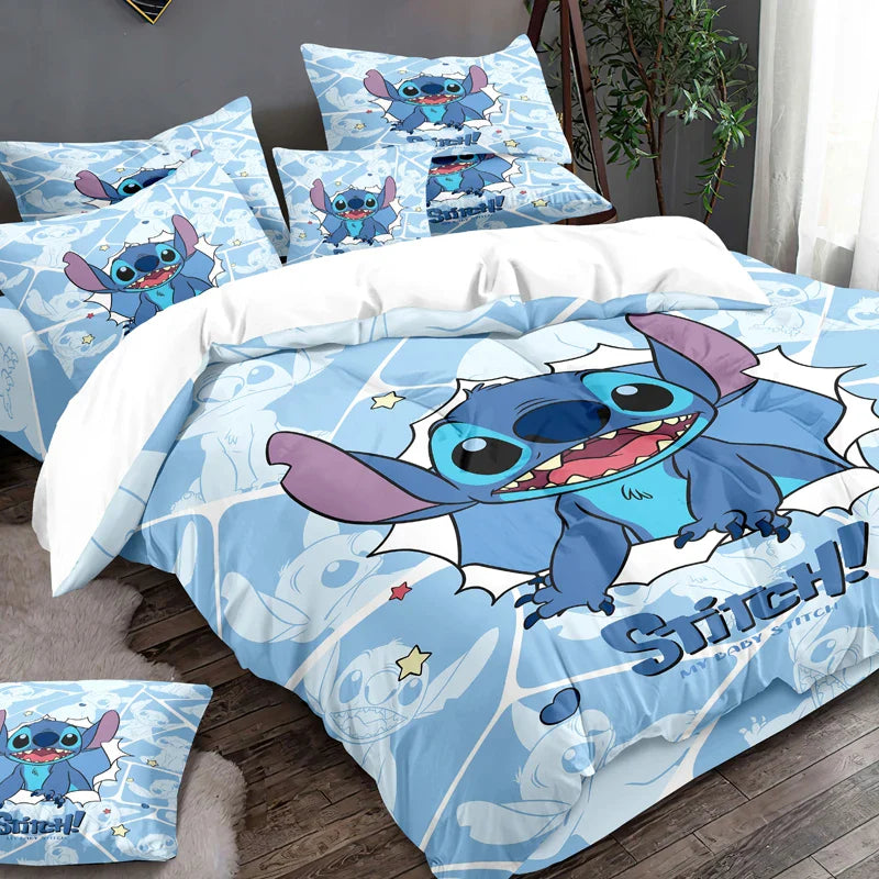 1 cartoon cute Stitch digital printed brushed down duvet cover,bedroom down comforter cover,bedding(No pillowcases,no quilt)
