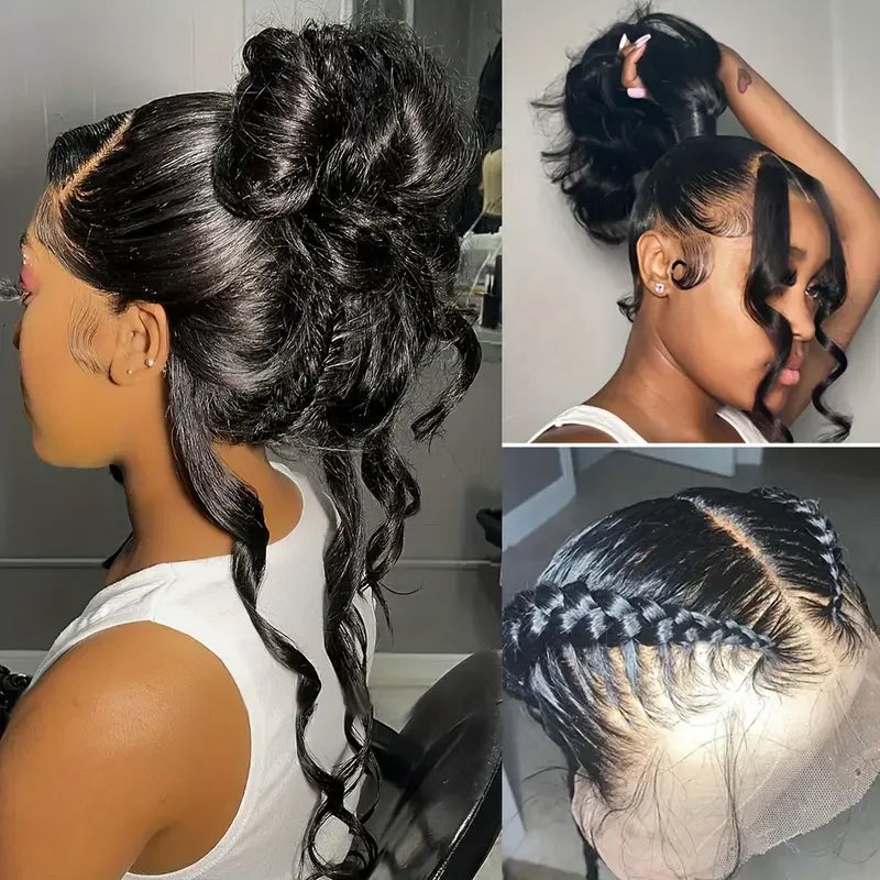 Body Wave 360 Lace Front Wig Human Hair 30 38 Inches High Density Lace Wig Water Wave HD 13x4/6 Lace Wig Human Hair Pre Plucked