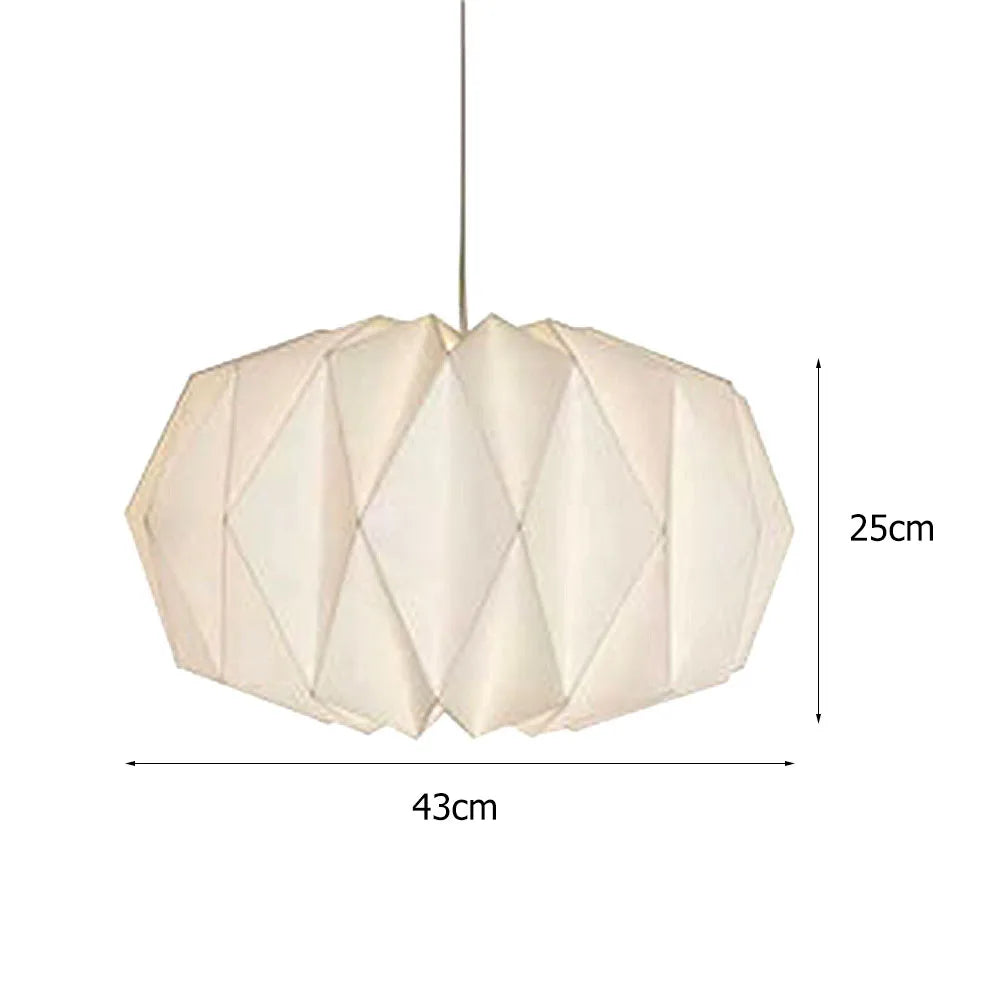 Hanging Lamp Cover Nordic Style Chandelier Lamp Shade Creative Folding Decorative Pendant Light Shade for Living Room Decor