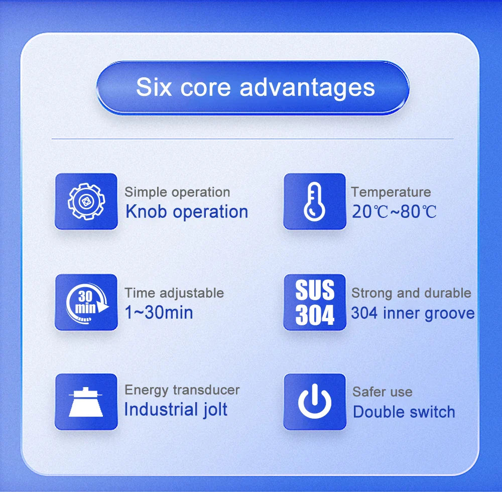 Industrial Ultrasonic Cleaner Cleaning Device 30L 600w 800w 900w Retainer Cleaner Machine Ultrasonic Bath UK AU EU US Plug 220v
