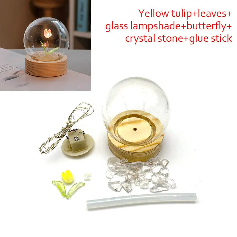 Mini Tulip Night Light Handmade DIY Materials