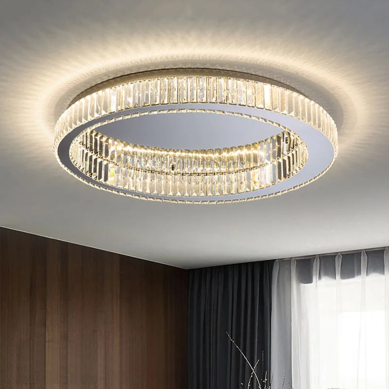 Modern Gold Crystal  Ceiling Chandelier  Led Indoor Lighting Decor