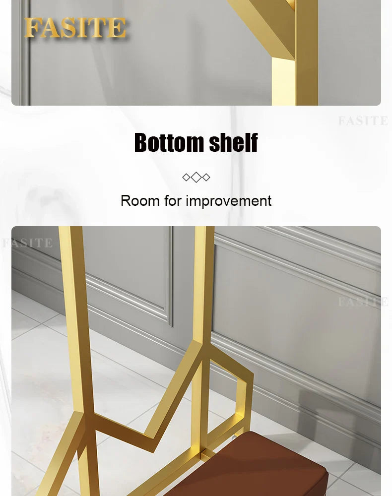 Hanger Clothing Garment Rack Clothes Wardrobes Heavy Duty Rolling Clothes Organizer with Wheel Perchero Coat Standing Coat Rack