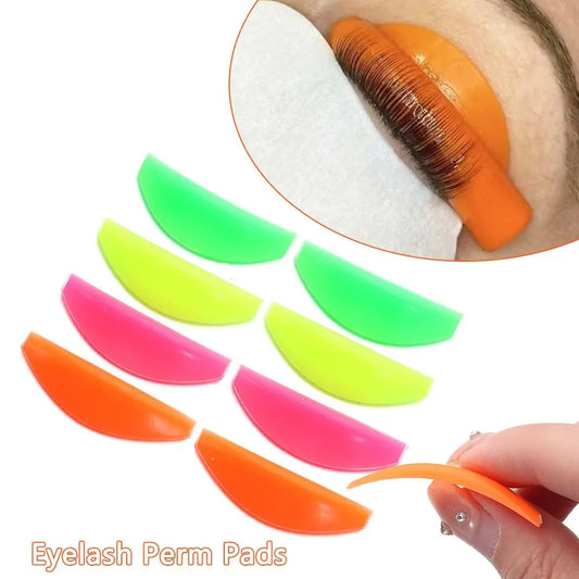 8Pcs 3D Eyelash Lifting Eyelash Curler Tool Eyelash Perm Pad Silicone Recycling Lashes Rods Shield Accessories Eyelash Extension